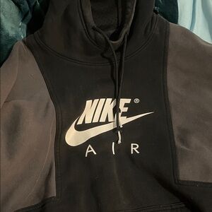 Nike Black and Gray Air Hoodie
